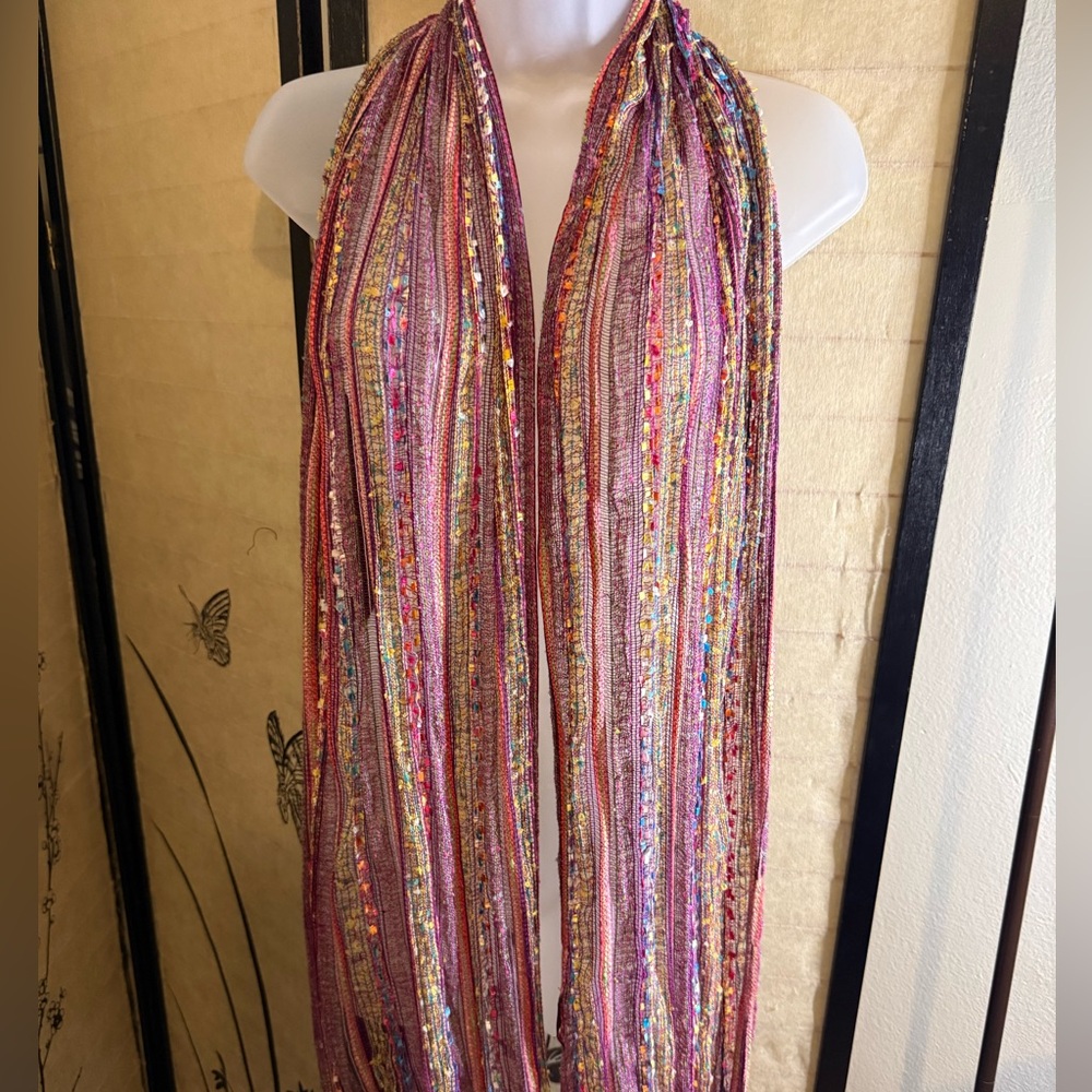Multicolor Striped Women's Scarf